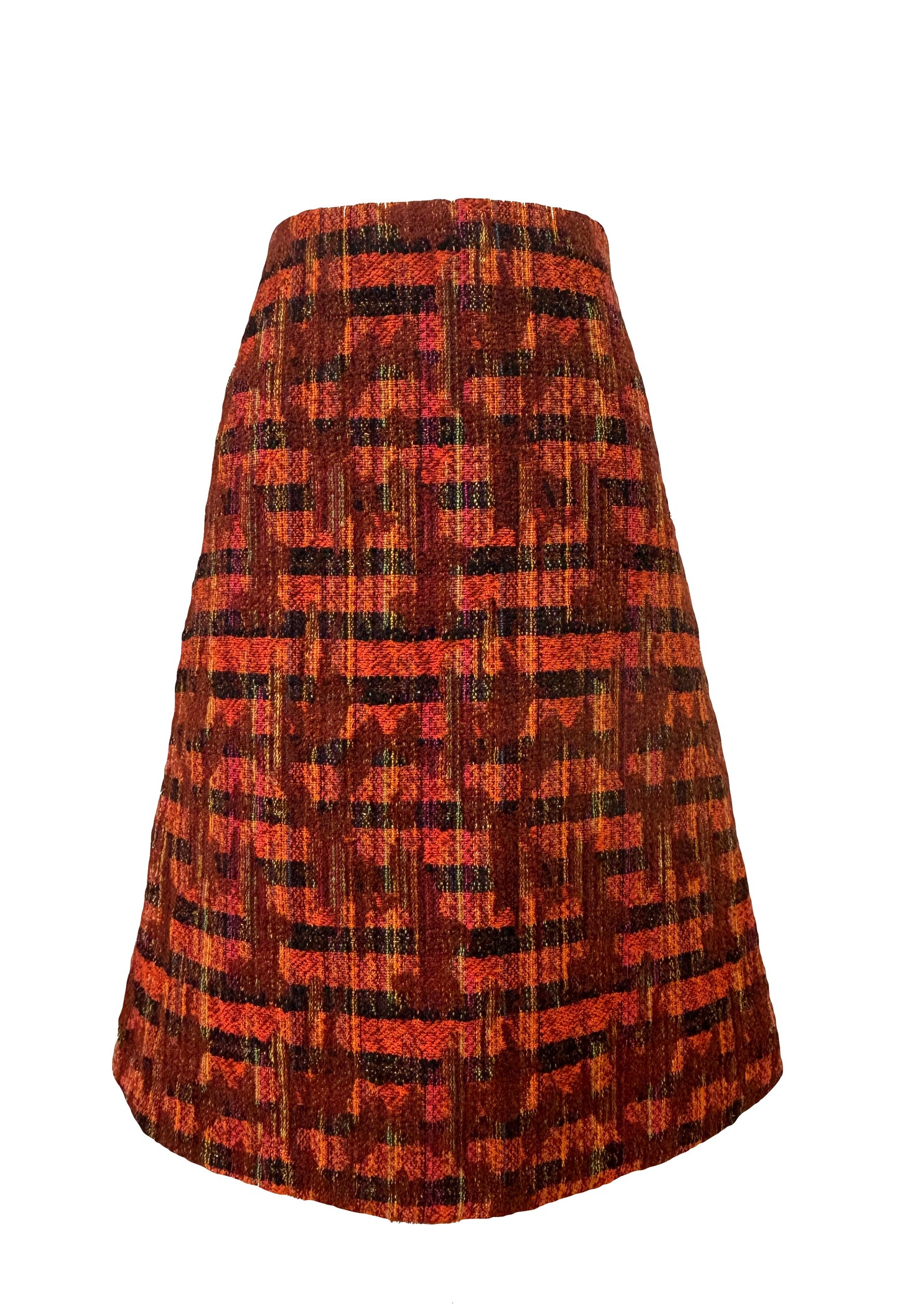 Tweed skirt Orange Classic